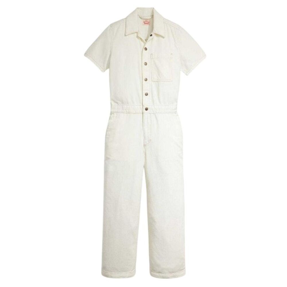 Levis Womens/Ladies Heritage Collared Regular Jumpsuit / Off White
